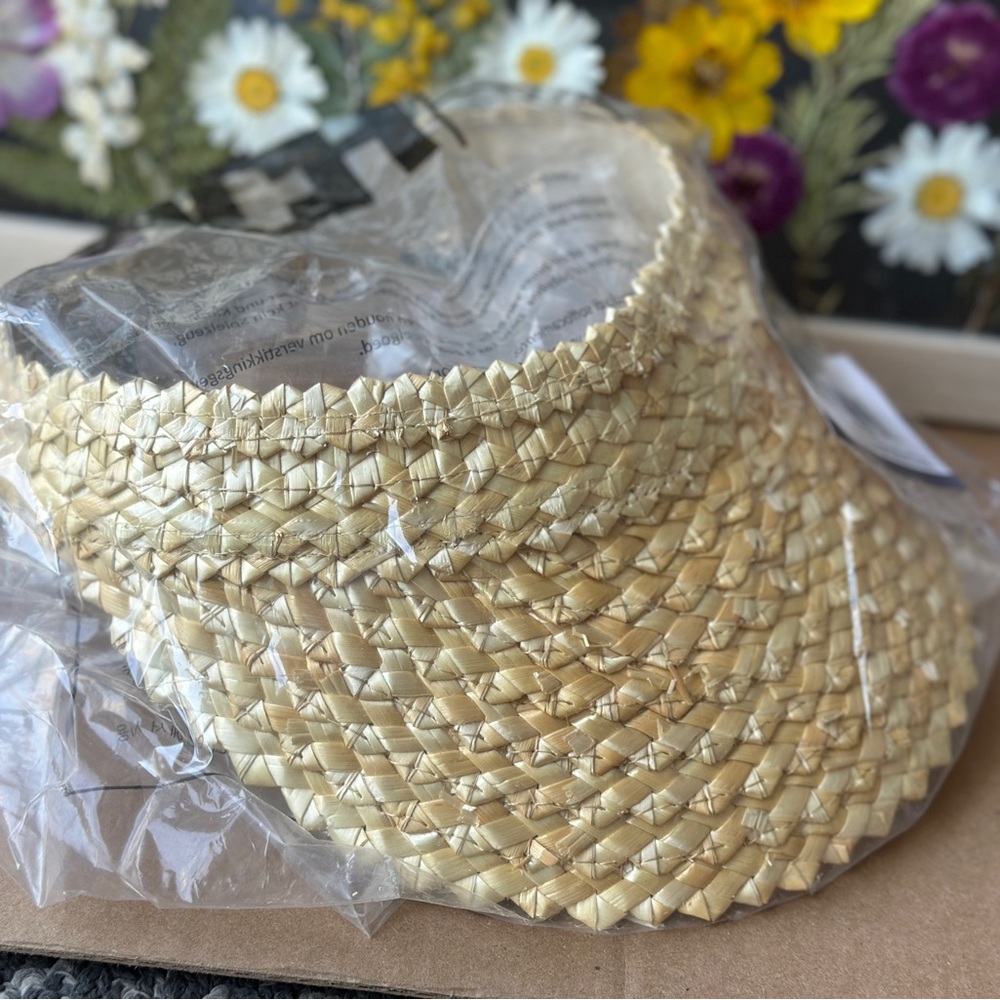 Beach Riot Straw Visor (NIB)